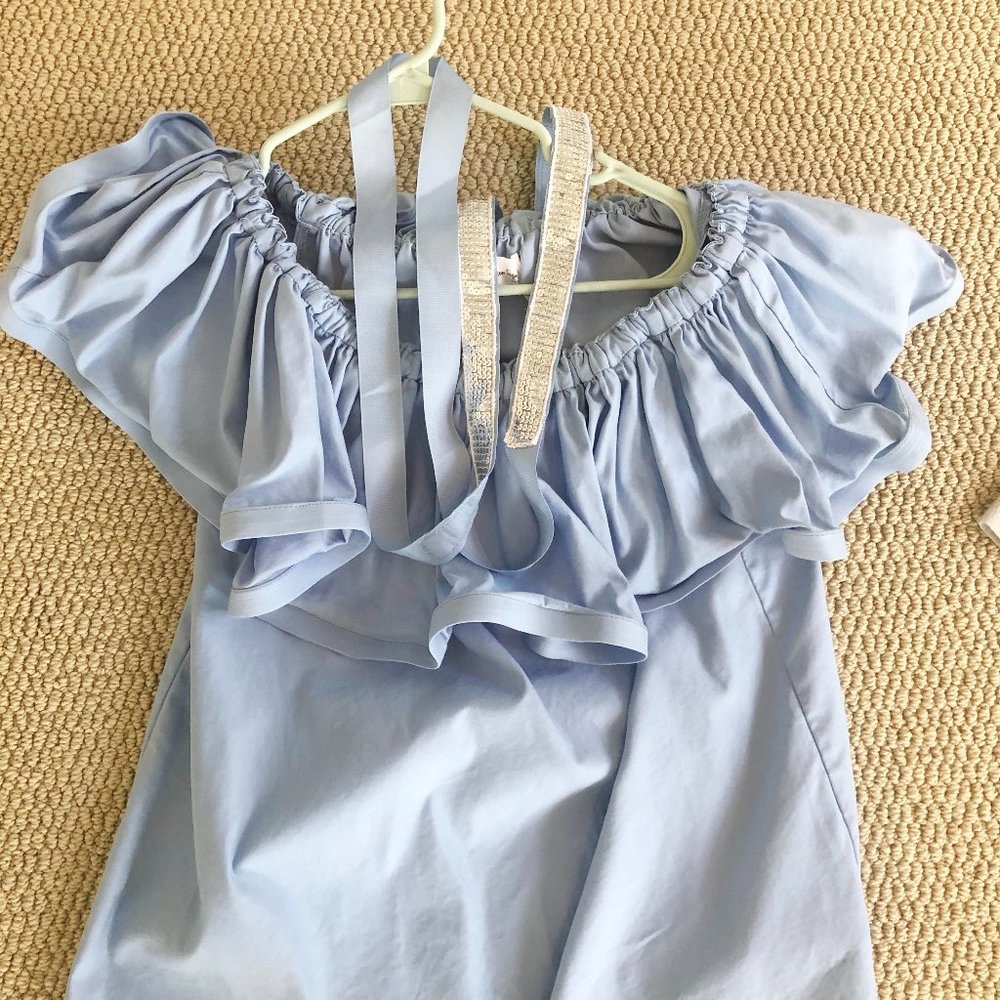 Strapless tops with belt/tie